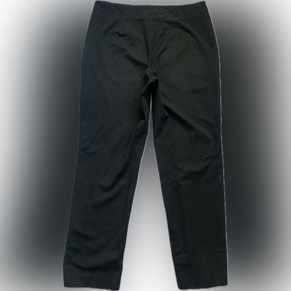 TALBOTS heritage black stretch relaxed fit pant, wide elastic waste, size 12 - Picture 1 of 5